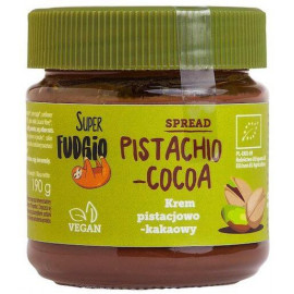 Wegański Krem pistacjowo - kakaowy BEZGLUTENOWY BIO 190g Super Fudgio