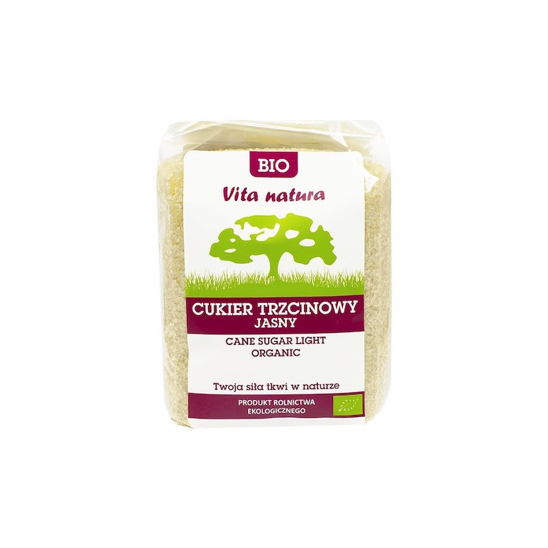 organic cane sugar light 500g vita natura