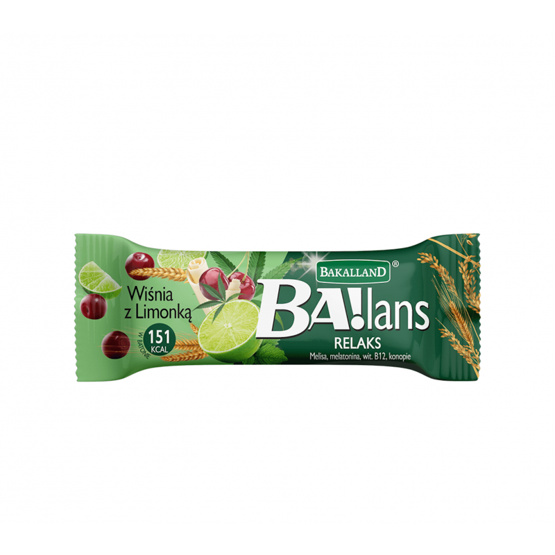 Cereal Bar Ba!Lans Cherry With Lime 35g Bakalland CO UK