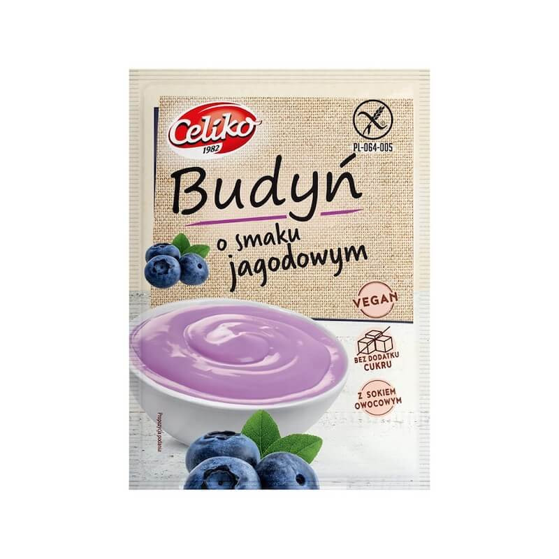 Gluten-Free Pudding Blueberry No Sugar 40g Celiko