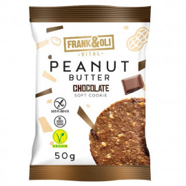 Vegan Gluten-Free Soft Cookie With Peanut Paste And Chocolate 50g Frank & Oli