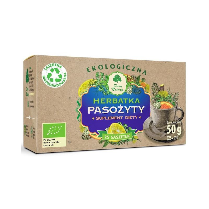Organic Anti Parasitic Tea (25x2g) 50g Dary Natury