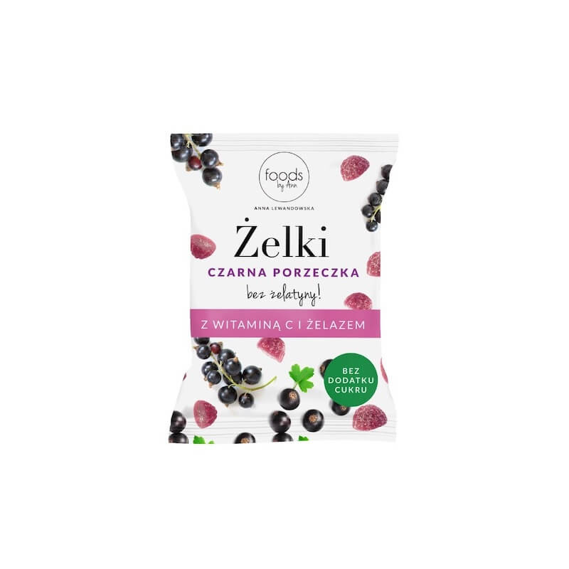 Jellies Blackcurrant with Vitamin C & Iron 35g Foods by Ann