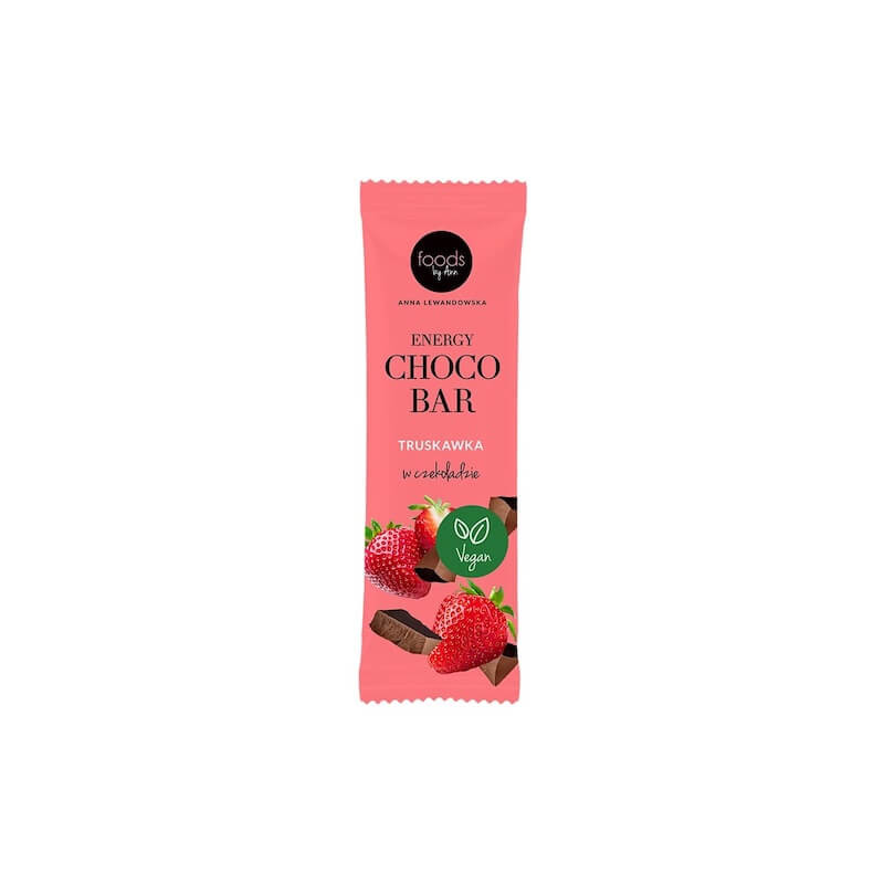 Energy Choco Bar Baton Truskawka w czekoladzie 35g Foods by Ann