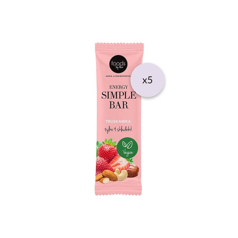 Energy Simple Bar Strawberry 5 x 35g Foods by Ann
