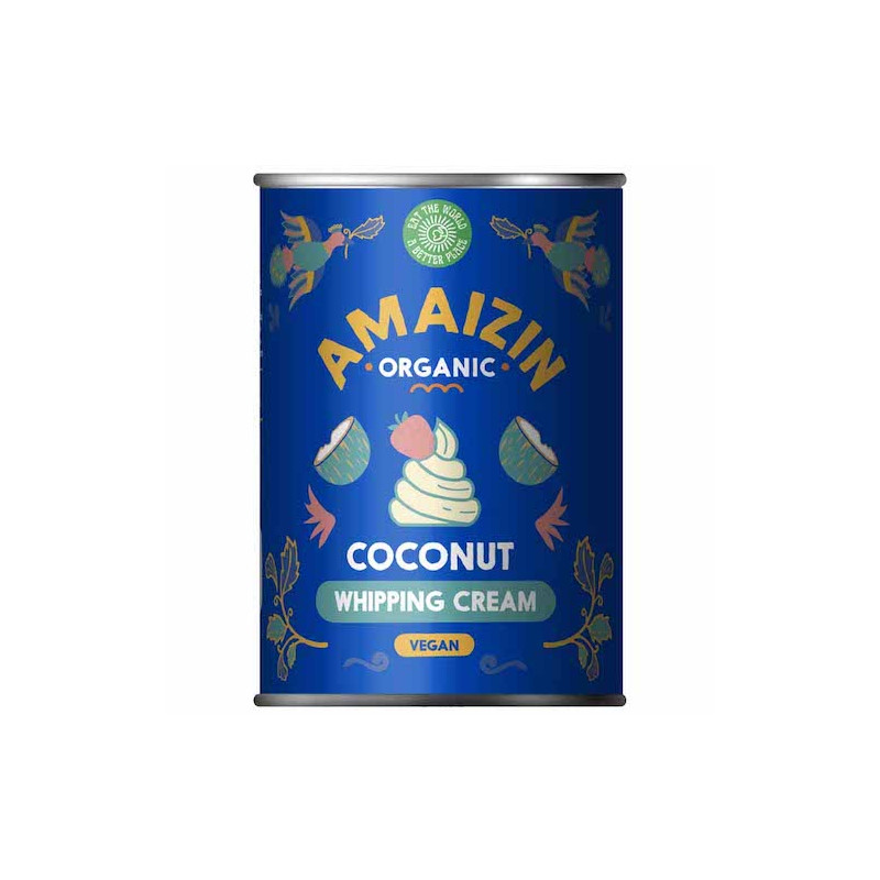 Organic Coconut Cream For Whipping 400ml Amaizin