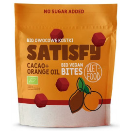 Owocowe Kostki Kakao + Olejek Pomarańczowy SATISFY BIO 120g Diet-Food