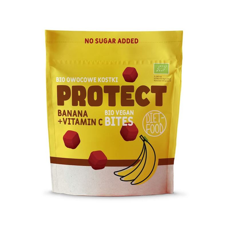 Owocowe Kostki Banan+Vitamina C PROTECT 120g Diet-Food