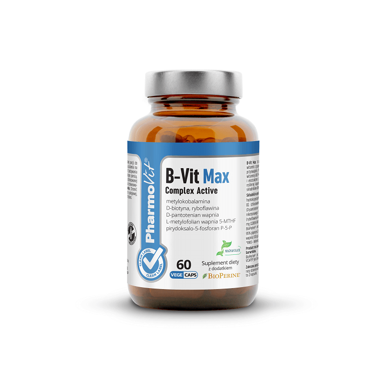 Vegan B-Complex Active 60 Capsules Pharmovit (Clean Label)