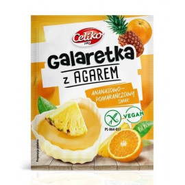 Galaretka z agarem o smaku Ananasowo-pomarańczowym 45g Celiko