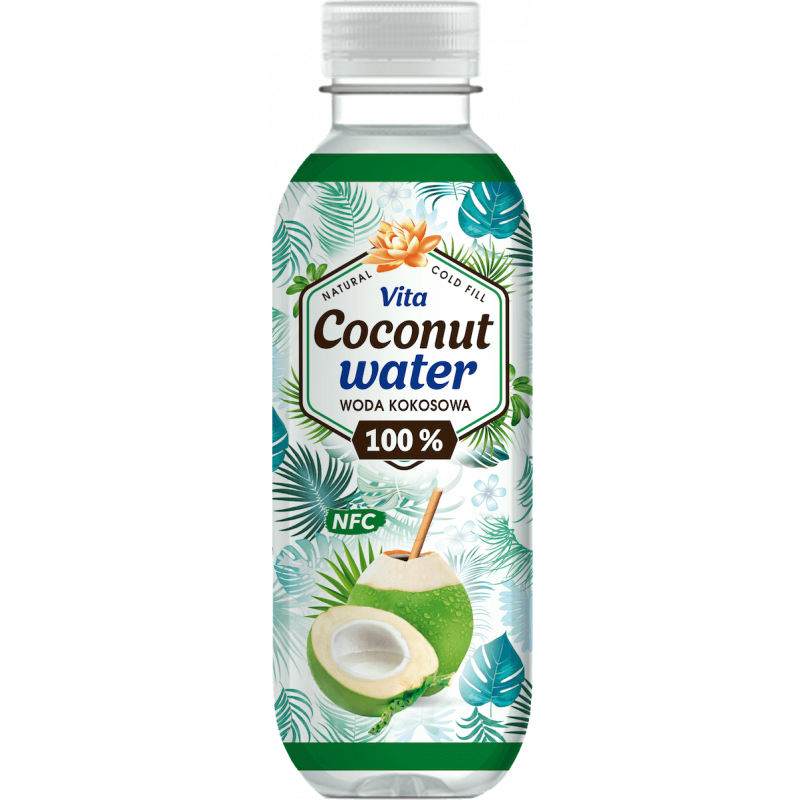 Woda kokosowa NFC z młodych kokosów NIEPASTERYZOWANA 500ml Allcor