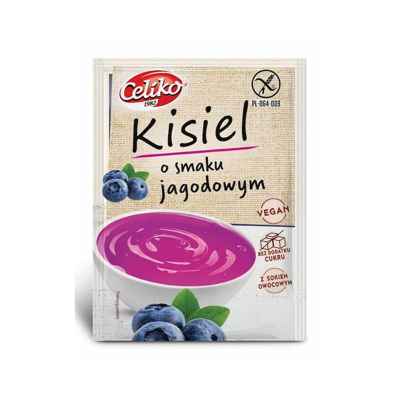 Gluten-Free Kissel Blueberry No Sugar 45g Celiko