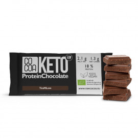 Vegan Organic KETO Protein Chocolate TiraMiLOVE 40g Cocoa