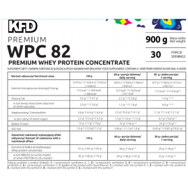 Białko Premium WPC 82 XXL Kokosowy KFD 900g