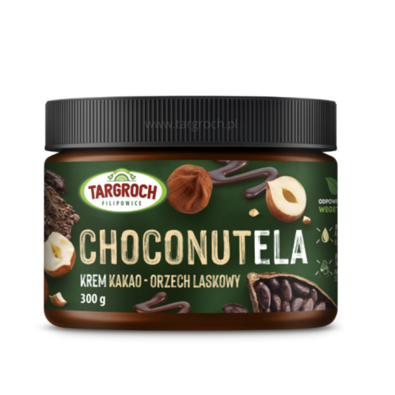 ChocoNutela Hazelnut & Cocoa Spread Crunchy 300g Targroch