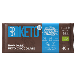 Organic Vegan Gluten-Free Raw Dark KETO Chocolate 40g Cocoa