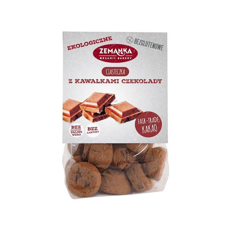 Organic Gluten-Free Biscuits with Chocolate 100g Zemanka