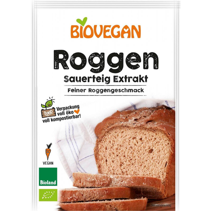 Organic Sourdough Extract Rye Powder 30g Biovegan