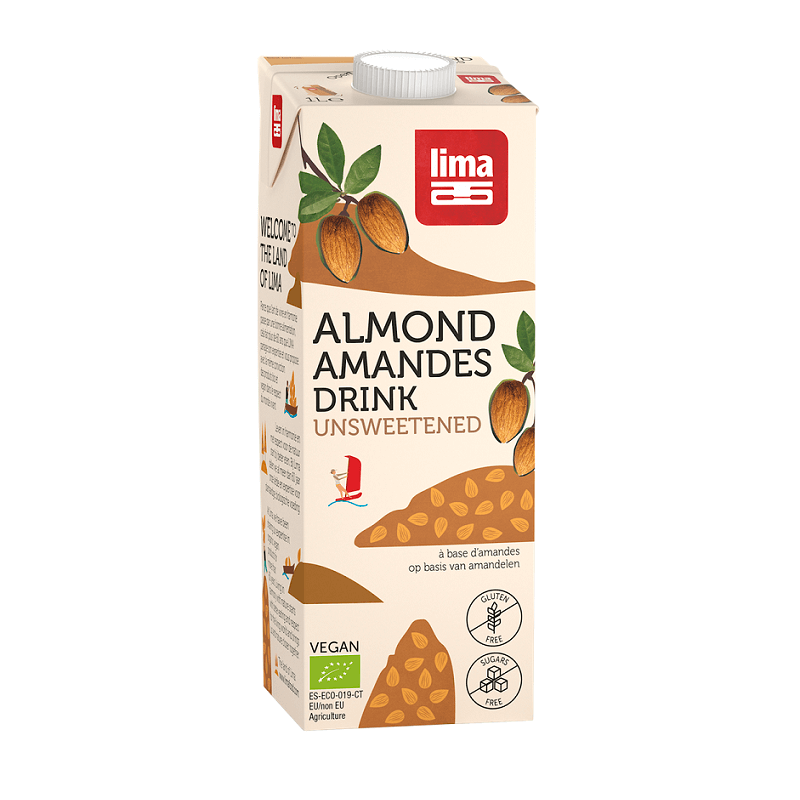 Organic Gluten-Free Almond Drink 1l Lima