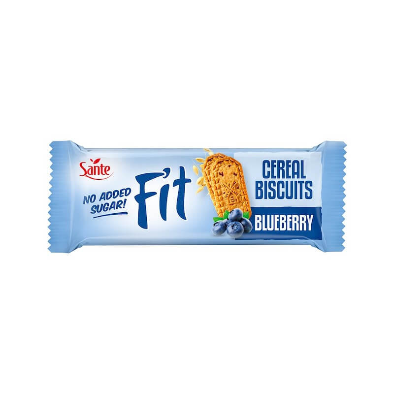 FIT Cereal Blueberry Biscuits No Sugar 50g Sante