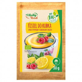Kisiel Do Kubka o Smaku Cytrynowym z Malinami BIO 30g Vitally Food