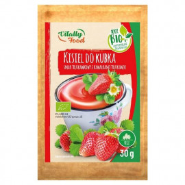 Organic Strawberry Kissel With Fruits 30g Vitally Food