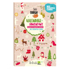 Organic Advent Calendar Gluten-Free Coconut Chocolate No Sugar 100g Super Fudgio