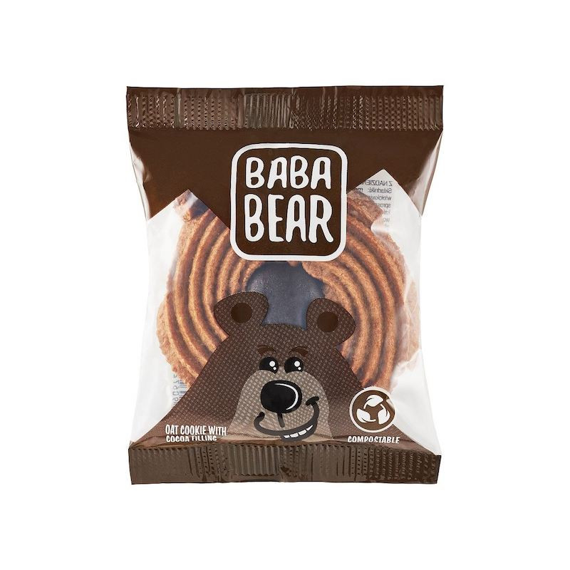 Oat Cookie with Cocoa Filling 50g Baba Bear