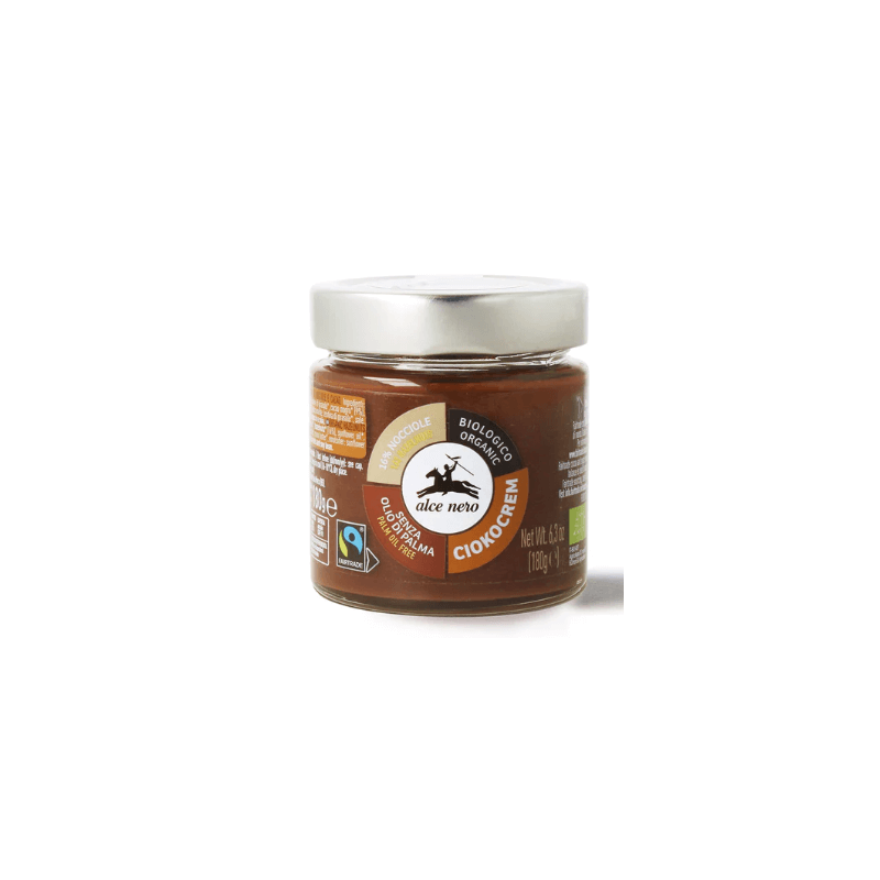 Organic Hazelnut & Cocoa Spread Fair Trade180g Alce Nero