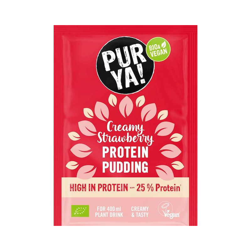 Organic Protein Pudding STRAWBERRY 44g Biovegan