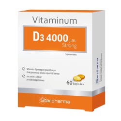 Witamina D3 Strong (100 ug) 60 Kapsułek Starpharma