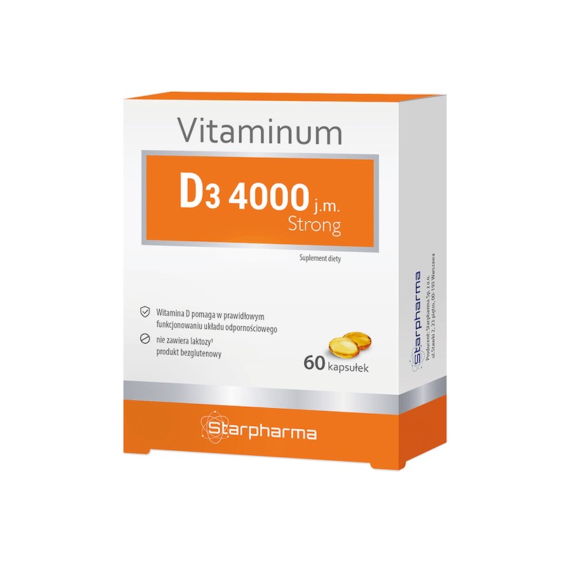 Vitamin D3 Strong (100 ug) 60 Starpharma Capsules
