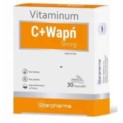 Witamina C + Wapń Strong Suplement Diety 30 Kapsułek Starpharma
