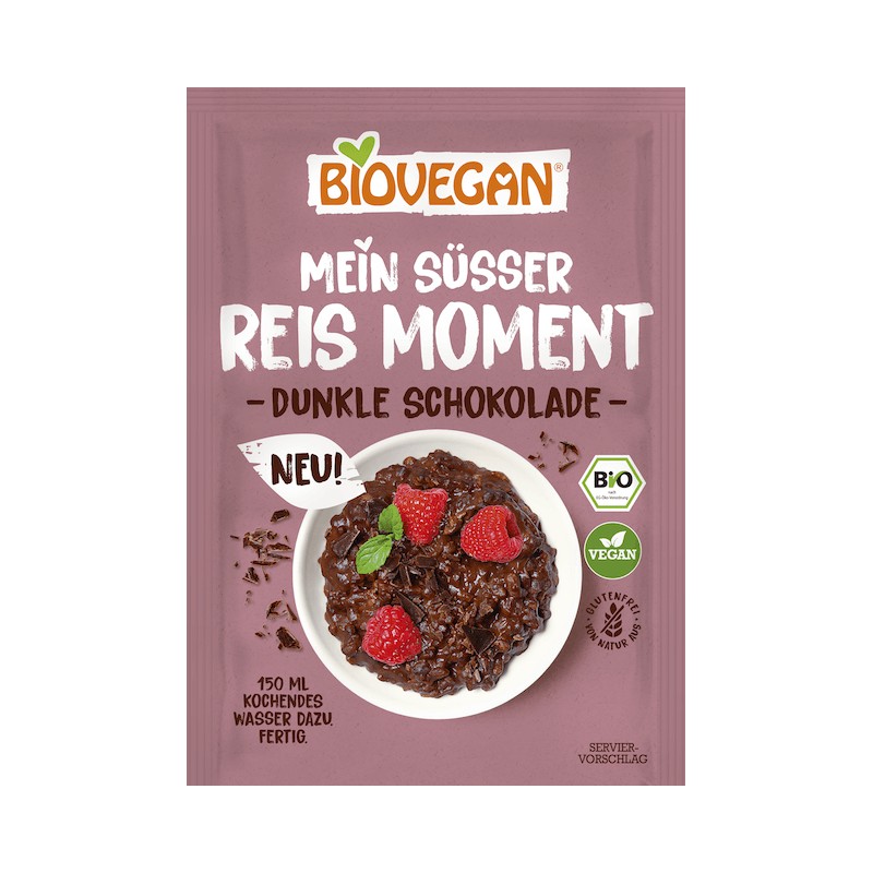Organic Rice Dessert With Chocolate Gluten-Free 56g Biovegan