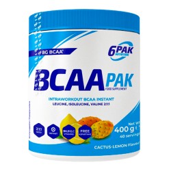 Aminokwasy BCAA PAK o Smaku Kaktusowo-Cytrynowym Suplement Diety 400g 6PAK