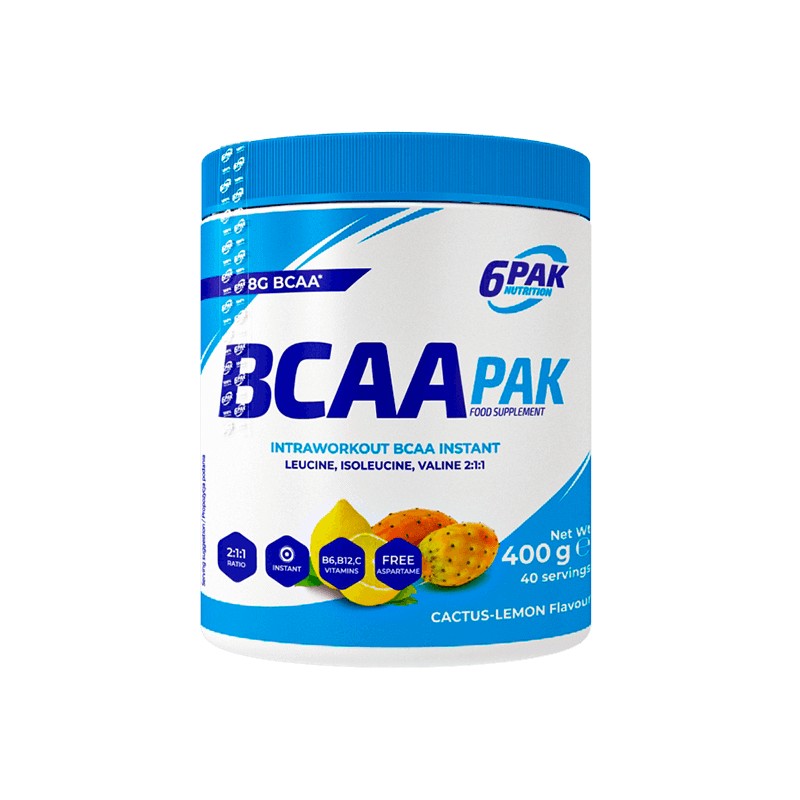 BCAA PAK Intraworkout Bcaa Instant CACTUS & LEMON Flavour 400g 6PAK