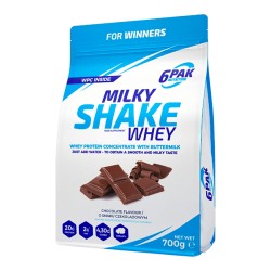 Milky Shake Whey Protein Concentrate With Buttermilk CHOCOLATE Flavour 700g 6PAK