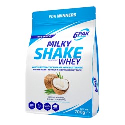 Odżywka Białkowa Milky Shake Whey Suplement Diety o Smaku Kokosowym 700g 6PAK