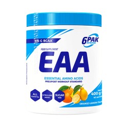 Aminokwasy EAA Suplement Diety o Smaku Pomarańczowo-Cytrynowym 400g 6PAK