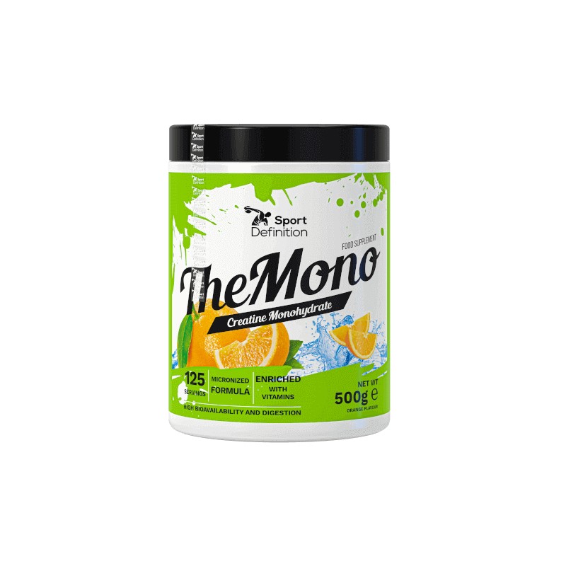 The Mono Monohydrat Kreatyny o Smaku Pomarańczowym Suplement Diety 500g Sport Definition