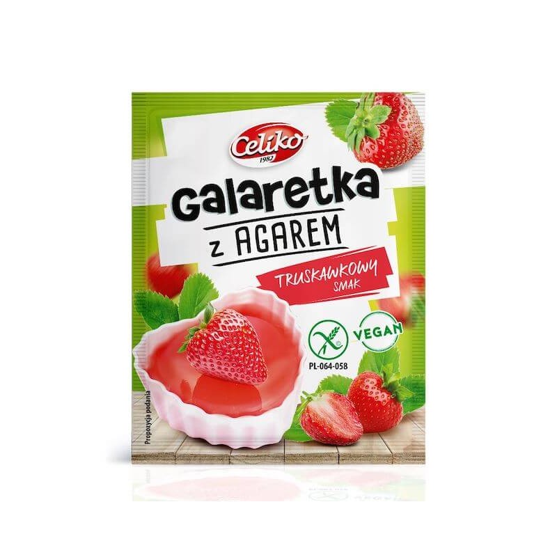 Gluten-Free Jelly Strawberry With Agar 45g Celiko
