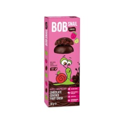 Przekąska Choco Jabłko-Malina w Ciemnej Czekoladzie Belgijskiej Bez Dodatku Cukru Bezglutenowa 30g Bob Snail