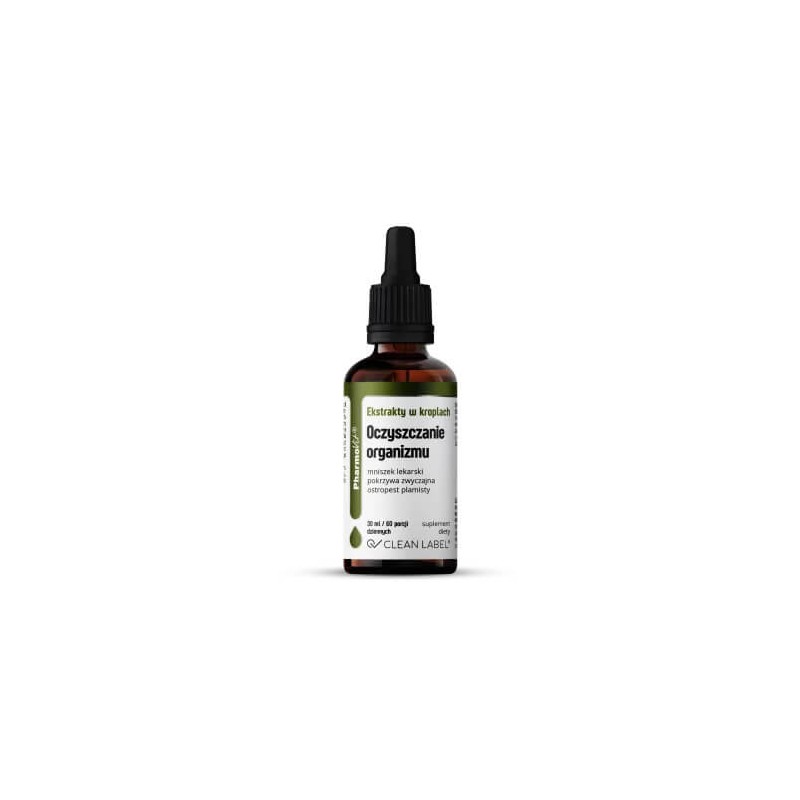 Gluten-Free Vegan Extracts In Drops For Cleansing The Body 30ml Pharmovit (Clean Label)