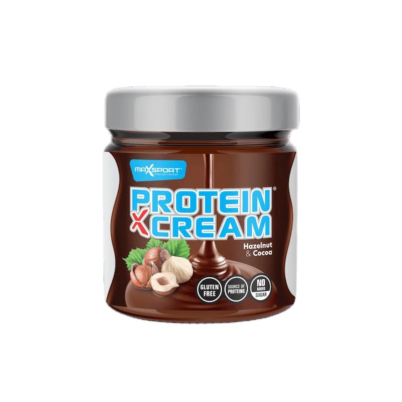 Krem Proteinowy Orzechy Laskowe & Kakao Bez Dodatku Cukru Bezglutenowy 200g Maxsport