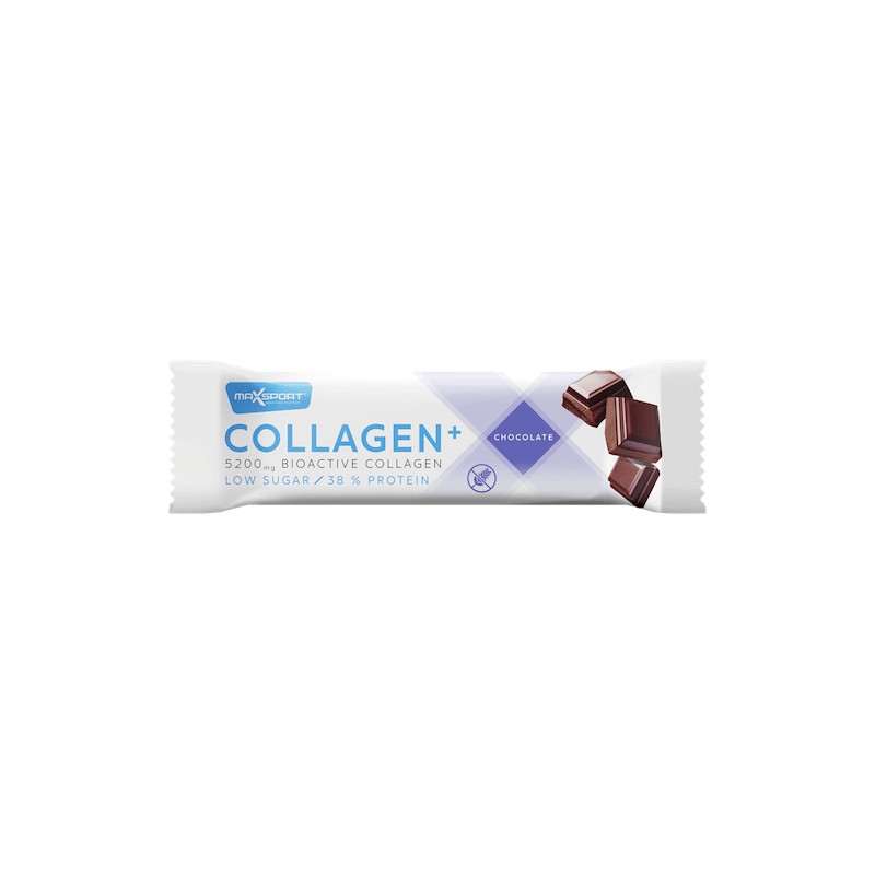 Gluten-Free Protein, Collagen Bar CHOCOLATE 40g Maxsport
