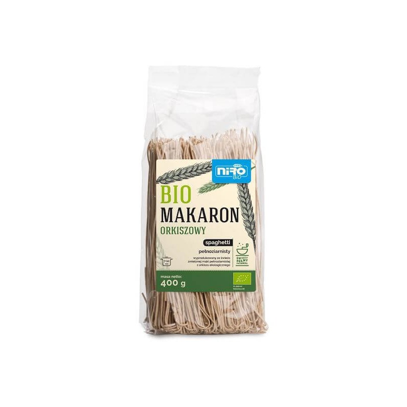 Organic Spelt Whole Wheat Pasta Spaghetti 400g Niro