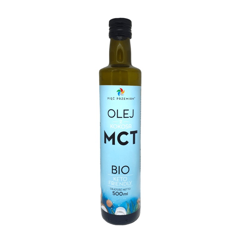 Organic Coconut Oil MCT 500ml Pięć Przemian
