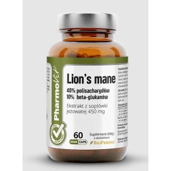 Gluten-Free Vegan Lion's Mane Extract 60 Capsules Pharmovit (Clean Label)