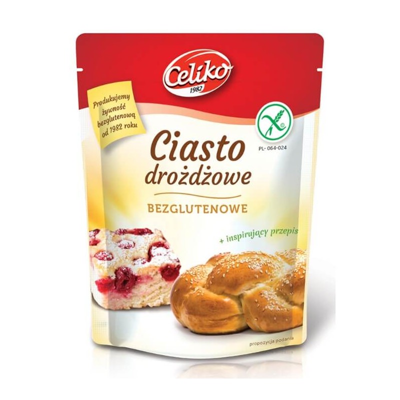 Gluten-Free Yeast Dough Baking Mix 200g Celiko