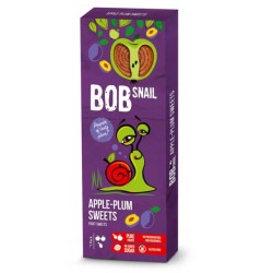 Przekąski Jabłkowo-Śliwkowe Bez Dodatku Cukru Bezglutenowe 30 g Bob Snail